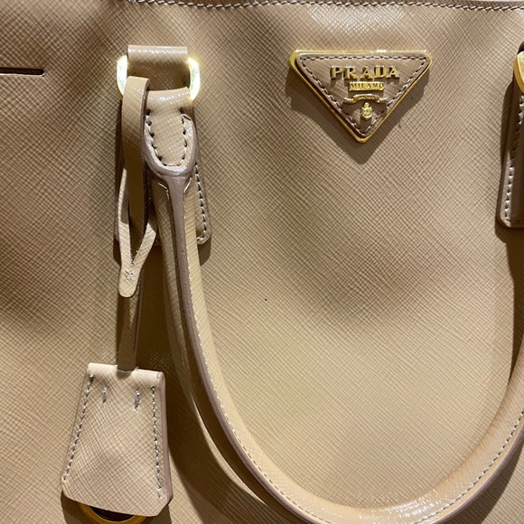 Prada Lux Saffiano Tote Beige - Picture 2 of 16
